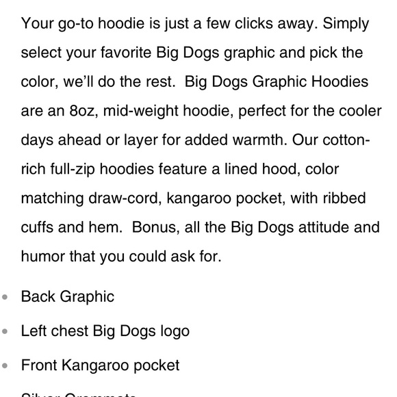 NWT Big Dog Play to win black hoodie, size XL - Picture 4 of 11